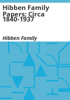 Hibben_family_papers